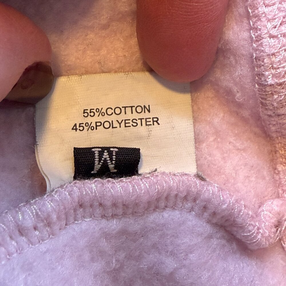 JUDITH MARCH Happy Smiley Face Pink Oversized Sweatshirt Medium - Picture 10 of 10